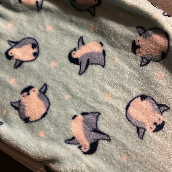 Size M - Cozy Penguin Print Pajama Pants - Picture 4 of 4